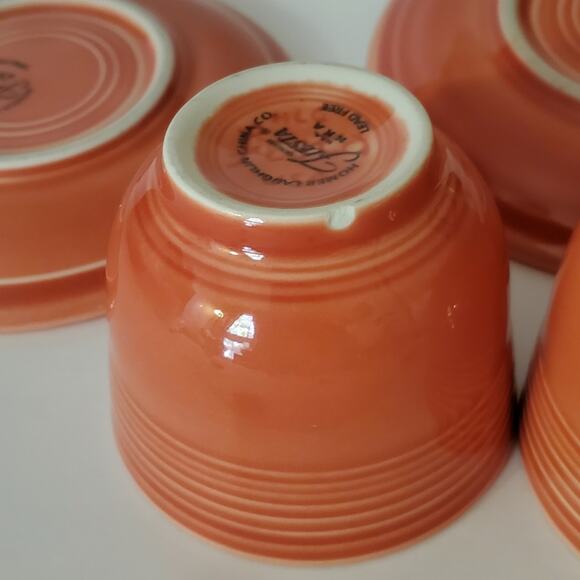 Fiestaware Small 6 Oz mug and matching saucer Set of 2 **one small chip - Picture 9 of 10